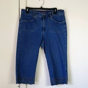 GLORIA VANDERBILD. BLUE JEAN. SIZE 14.